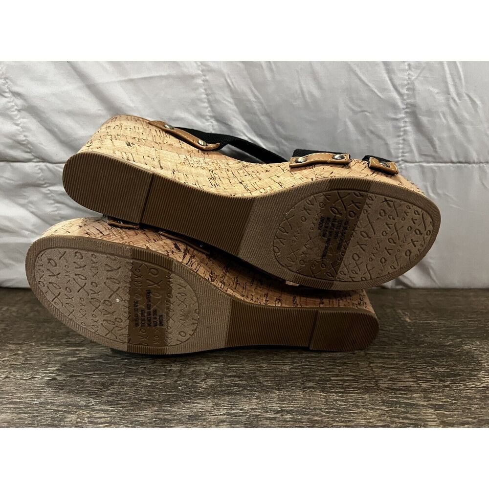 XoXo Cork Wedge Strappy Sandal Slip-on Slides Women's Size 10M - Picture 5 of 5